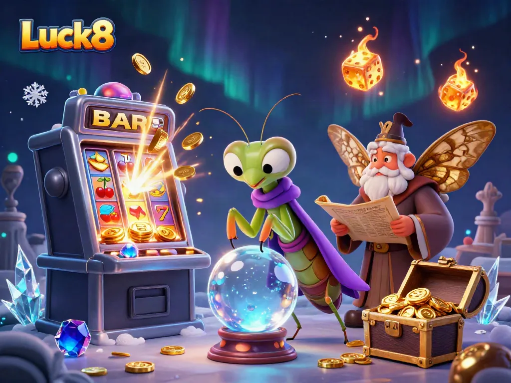 Experience the thrilling world of Luck8 casino with vibrant characters and explosive gaming elements.
