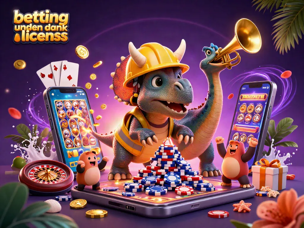 Experience thrilling betting uden dansk licens activities with this vibrant casino illustration.